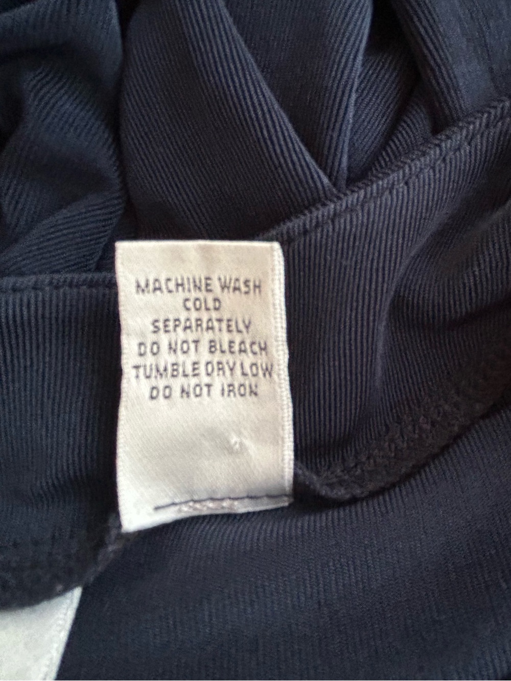 Chico's Dark Navy Long Sleeve Hook and Eye Front Closure Sweater/Jacket, Size 2 - Picture 5 of 5